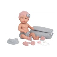 Arias lėlytė Salma, mergaitė su pilku pleduku, 42 cm