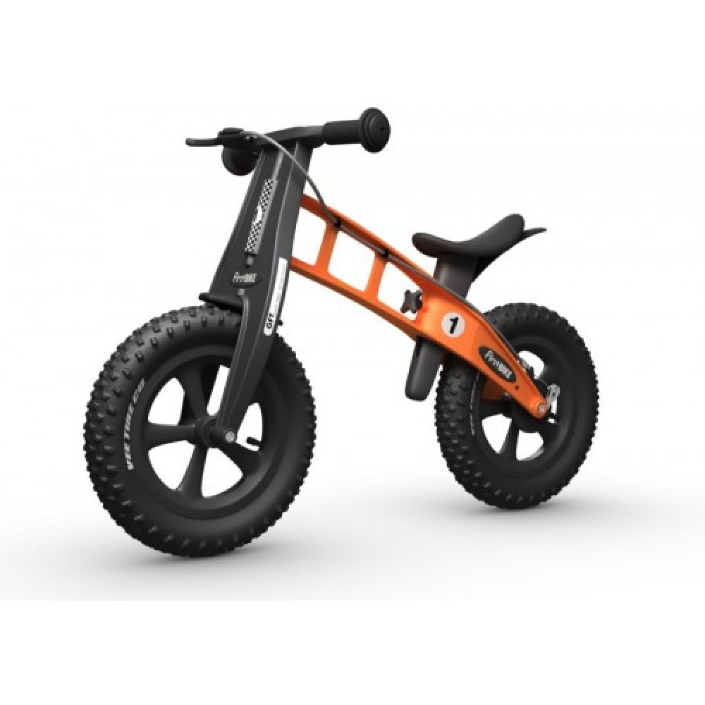 Balansinis dviratis FirstBike SPECIAL FAT ORANŽINIS