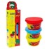 Lipdymo masė Giotto be-be 3x100g yellow-blue-red