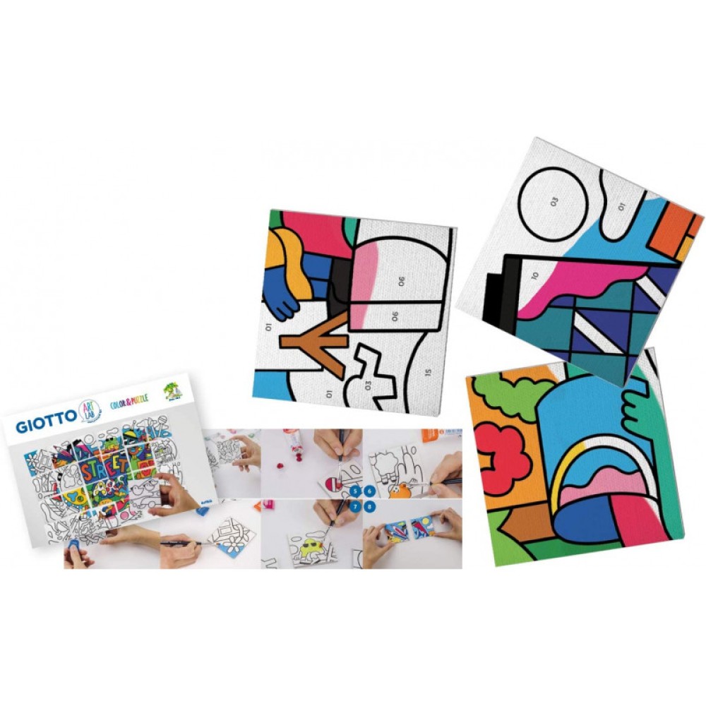 Rinkinys GIOTTO ART LAB Color & Puzzle 