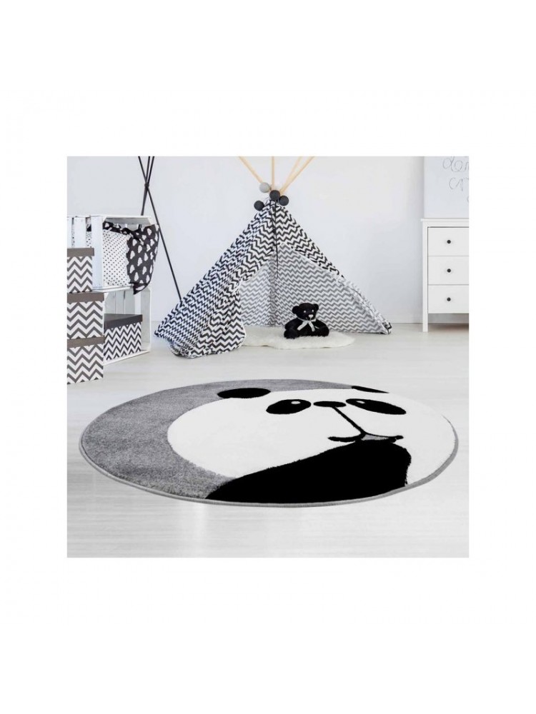 Pilkas kilimas "Didelė panda"