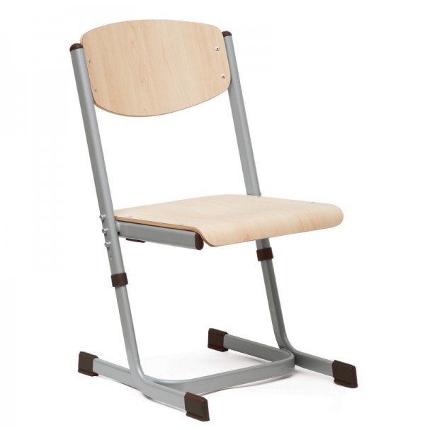 Mokyklinė reguliuojama kėdė, dydis 3 - 4, pilkos spalvos