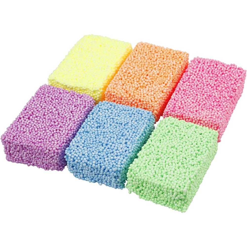 SOFT FOAM daugkartinis burbulinis modelinas 6-ių spalvų