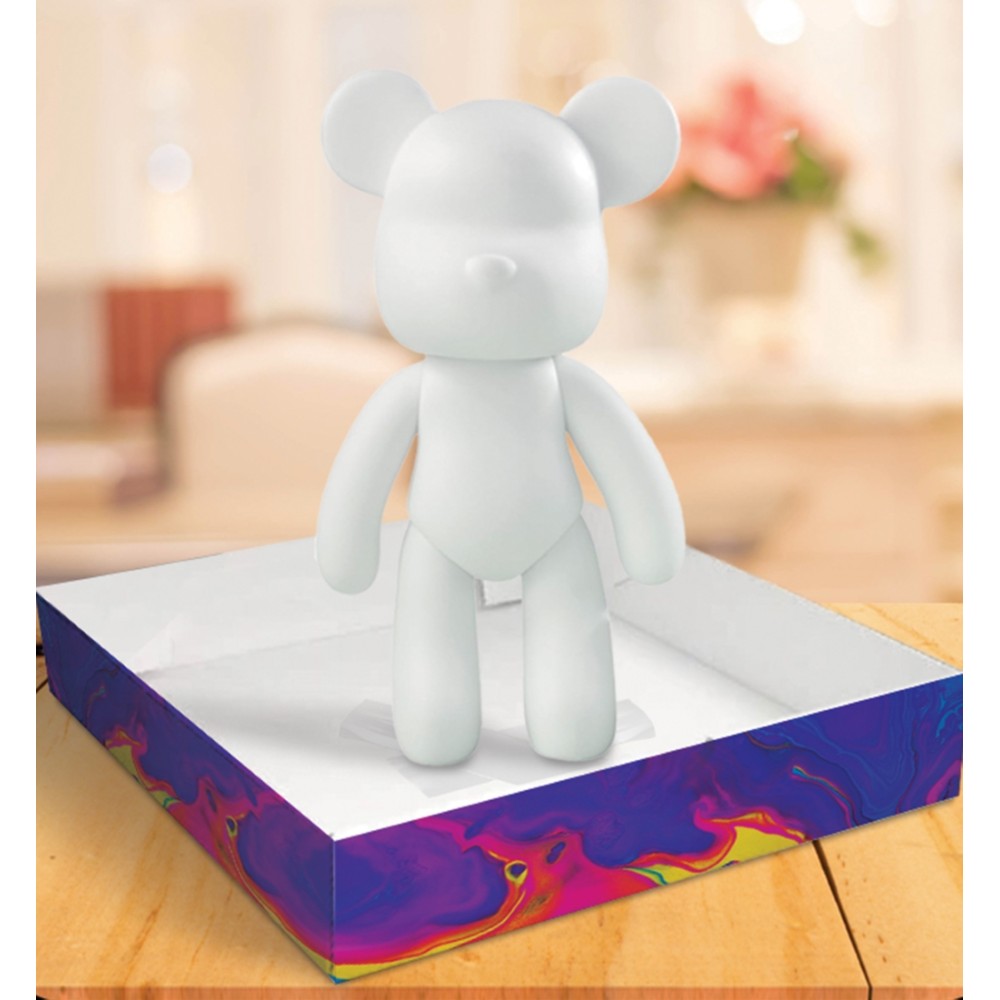 Splat Planet kūrybinis rinkinys Marble Bear, neonas